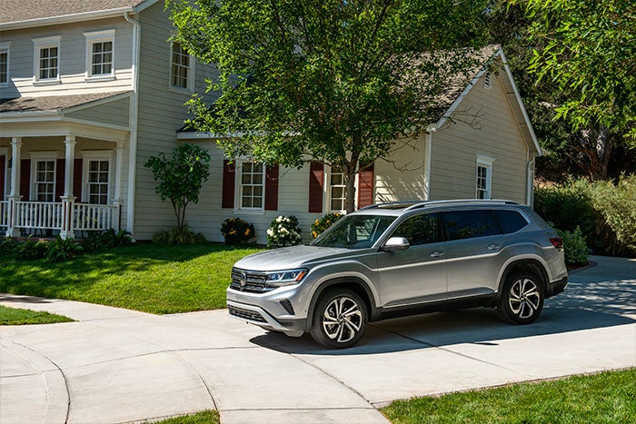 Car parked in a garage