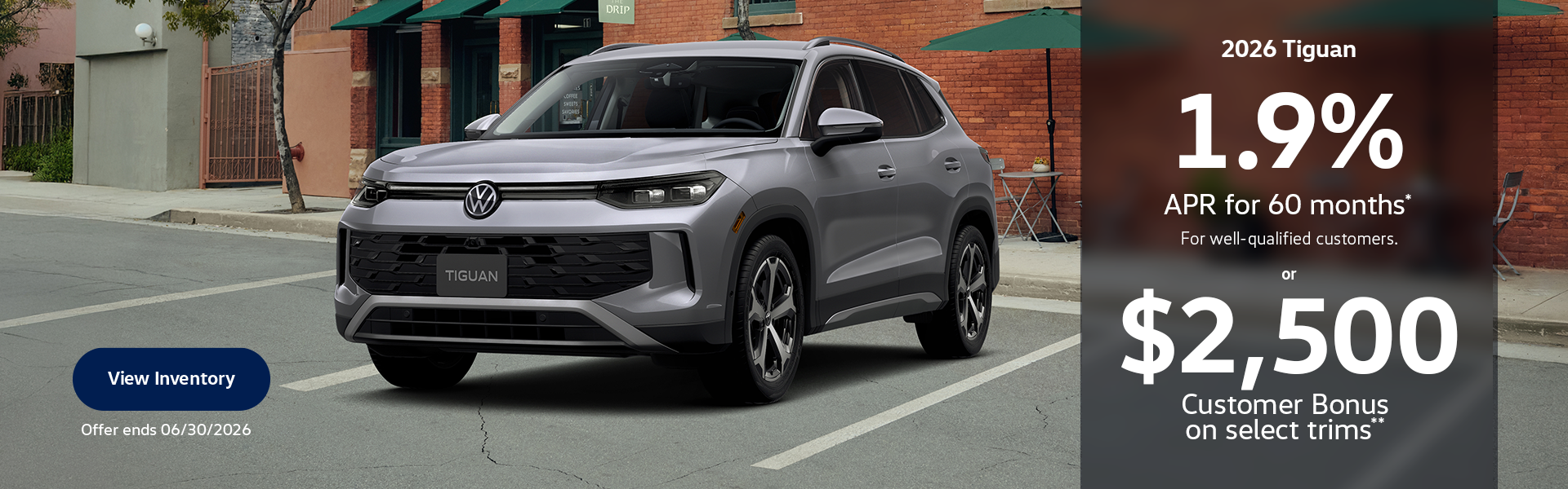 2026 Spring Tiguan APR Offer