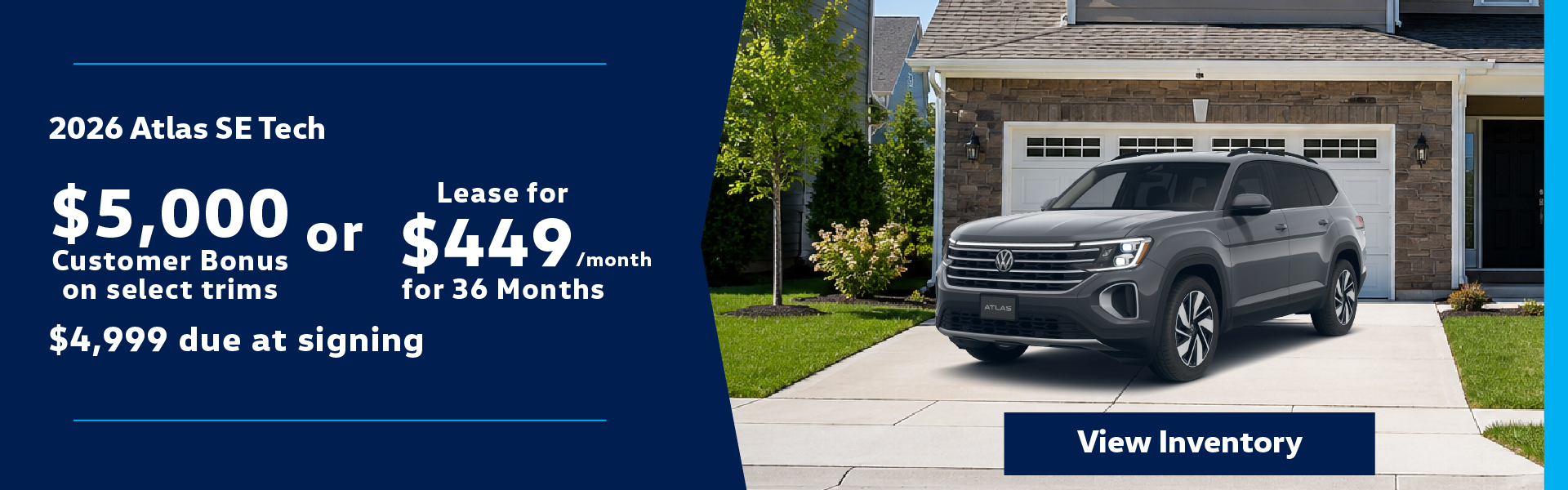 2026 Atlas SE Tech Lease for $449/month
